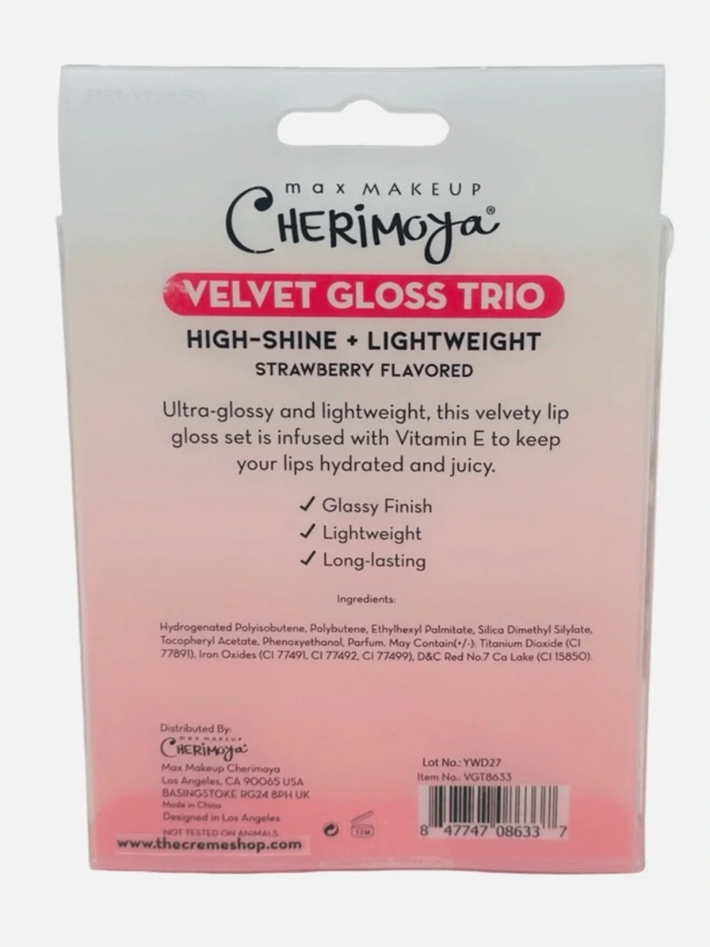 Velvet Gloss Trio - Pink Lady, Apricot & Fruit Tart